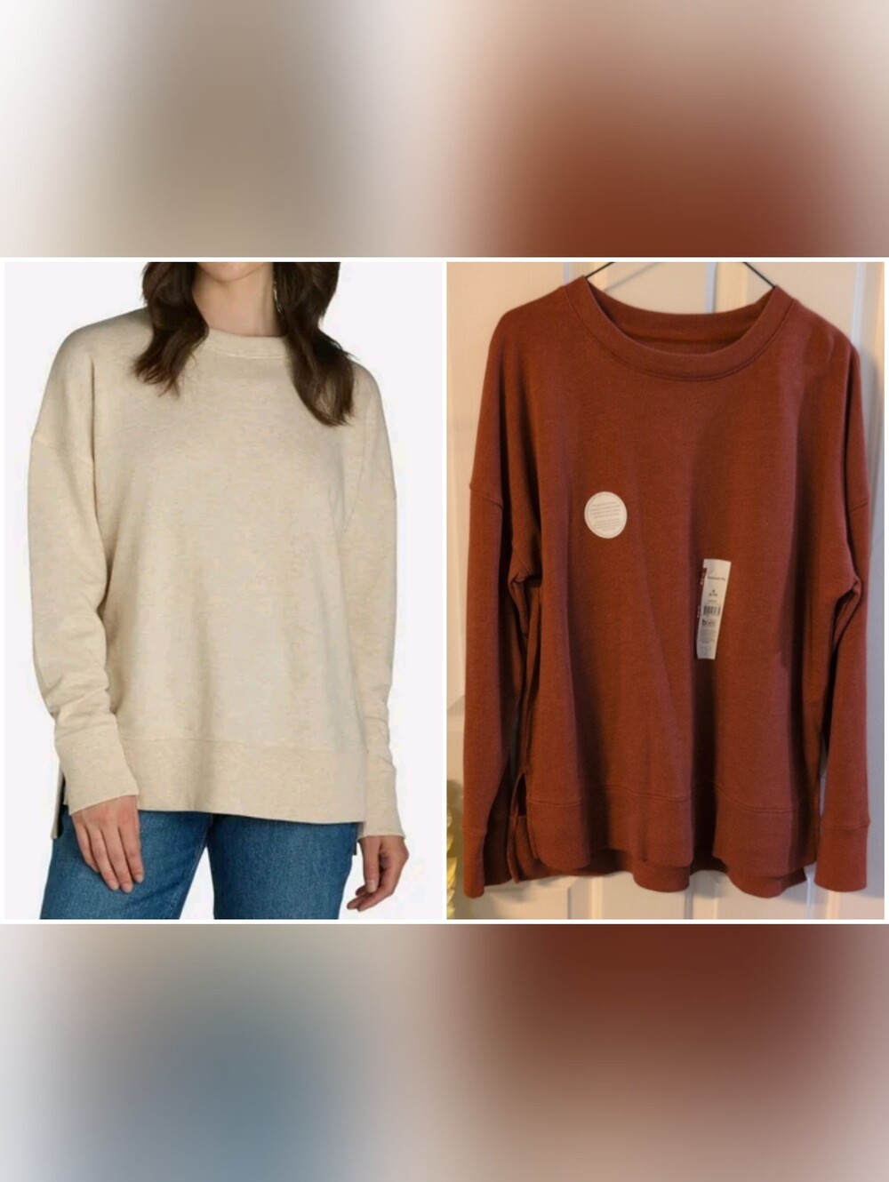 NWT Crewneck in Auburn Sun